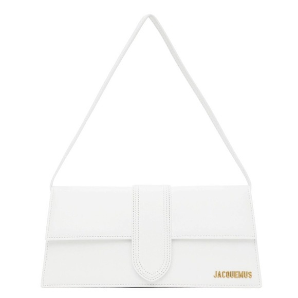 NEW Jacquemus Le Bambino Long Leather Shoulder Bag White Authentic NWT! - Picture 2 of 9